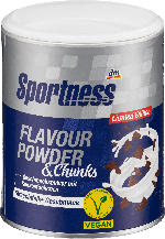 dm-drogerie markt Sportness Flavour Powder & Chunks, Stracciatella Geschmack - bis 30.04.2024