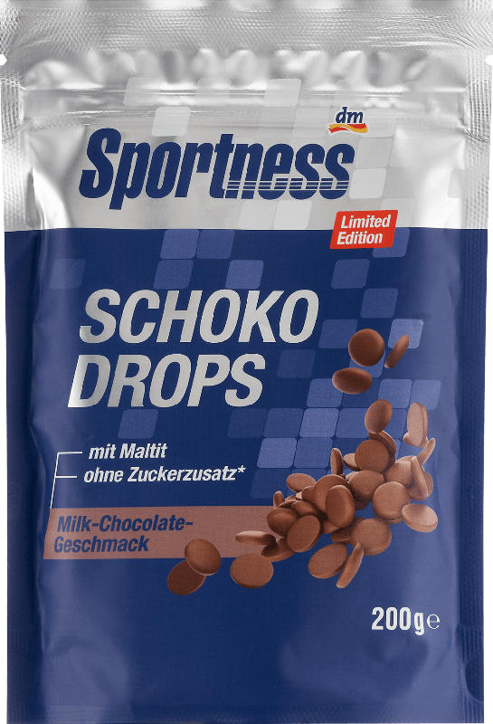 Sportness Schoko Drops, Milchschokolade