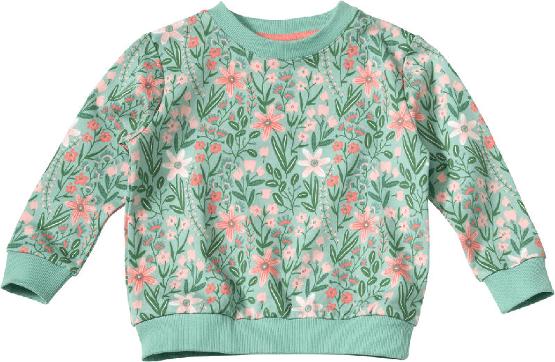 ALANA Sweatshirt Pro Climate mit Blumen-Muster, grün, Gr. 116