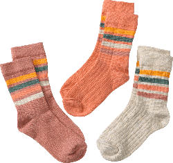 ALANA Socken mit Ringeln, rosa + beige, Gr. 29/31