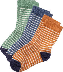 ALANA Socken mit Ringeln, blau + grün + gelb, Gr. 27/29