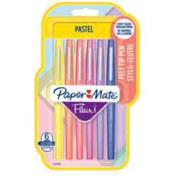 PAPERMATE Penna fibra Flair 0.7mm 2137276 Pastel, ass. 6 pezzi