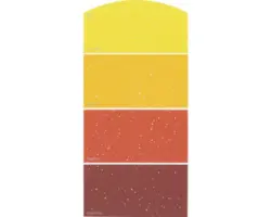 Farbmusterkarte Farbtonkarte H25 Glitzer Effekt Intensive Farbwelt rot 21x10 cm