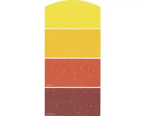 Farbmusterkarte Farbtonkarte H25 Glitzer Effekt Intensive Farbwelt rot 21x10 cm