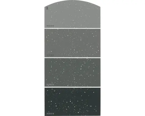 Farbmusterkarte Farbtonkarte H29 Glitzer Effekt Intensive Farbwelt grau 21x10 cm