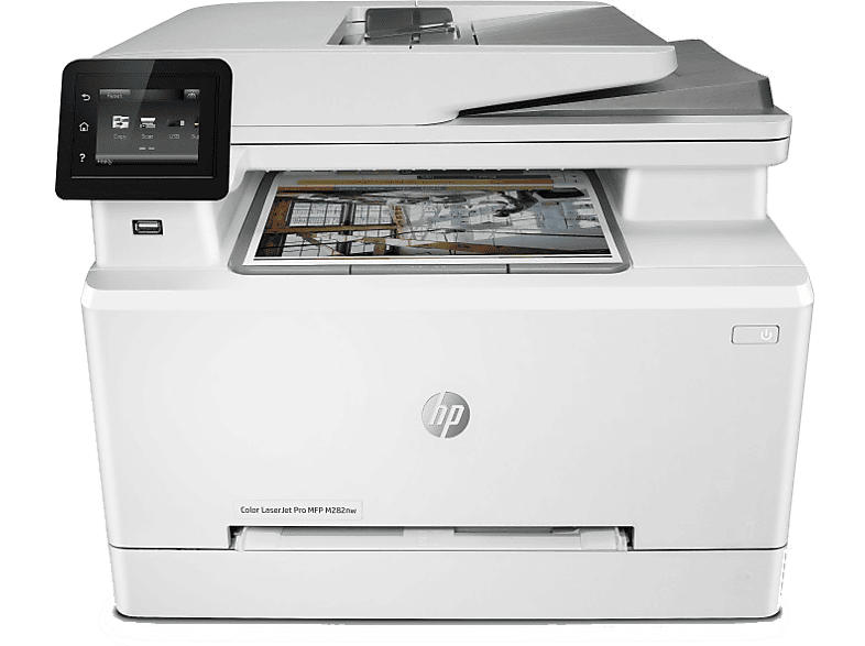 HP Multifunktionsdrucker Color LaserJet Pro MFP M282nw, Farblaser, weiß (7KW72A)