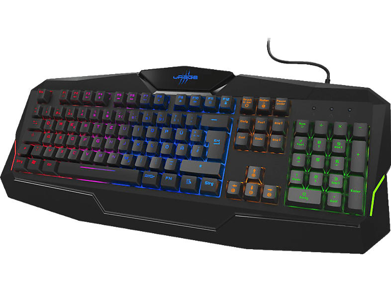 uRage Gaming-Keyboard "Exodus 210 Illuminated", schwarz; Gaming Tastatur