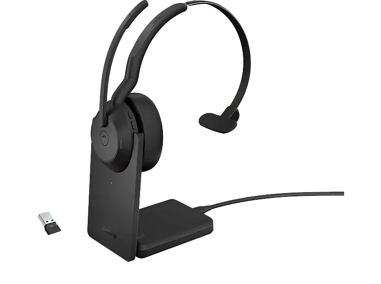 Jabra Evolve2 55 MS Mono USB-A mit Ladestation For Business; Headset----Headset