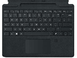 Microsoft Signature Keyboard mit Fingerabdruck-ID für Surface Pro X/8 Business Schwarz; Tastatur