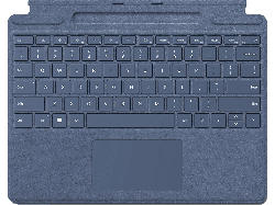 Microsoft Surface Pro Signature Keyboard, Alcantara, QWERTZ, Saphirblau; Tastatur/Cover