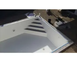 Pool-Ecktreppe 45° 170x170x130 cm