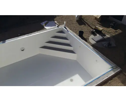 Pool-Ecktreppe 45° 170x170x130 cm