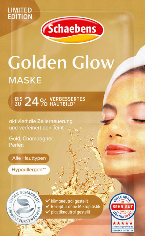 Schaebens Gesichtsmaske Golden Glow (2x5 ml)