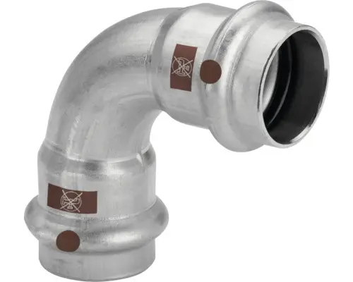 Bogen Viega Temponox 90° 22 mm Pressfitting inox edelstahl 1716