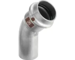 Bogen Viega Temponox 45° 15 mm Pressfitting inox edelstahl 1726.1