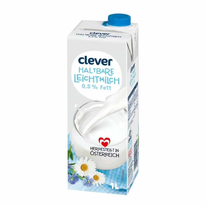 Clever Haltbarmilch 0.5%