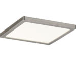 Hornbach LED Einbauleuchte Areo nickel-matt 1-flammig 830 lm 3000 K warmweiß IP 44 dimmbar eckig 120x120 mm