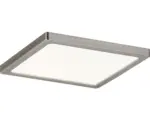 Hornbach LED Einbauleuchte Areo nickel-matt 1-flammig 830 lm 3000 K warmweiß IP 44 dimmbar eckig 120x120 mm