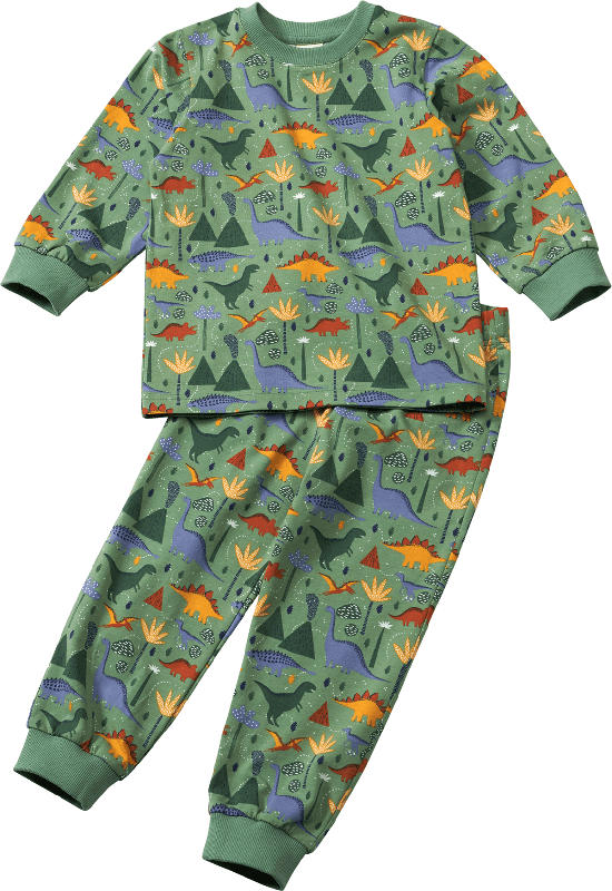 ALANA Schlafanzug mit Dino-Muster, grün, Gr. 98