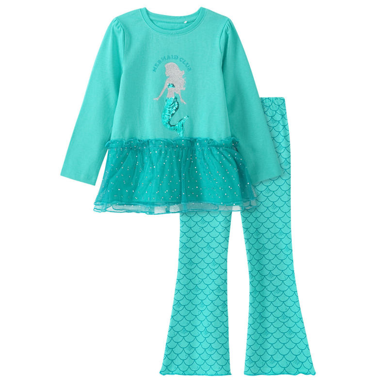Mädchen Schlafanzug im Meerjungfrauen-Look