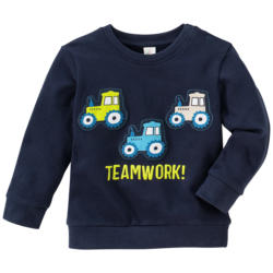 Baby Sweatshirt mit Trecker-Applikationen