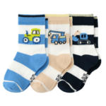 Ernsting's family 3 Paar Baby Socken mit Fahrzeug-Print - bis 21.04.2024