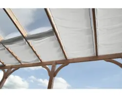 Seilspann-Sonnensegel silbergrau 330x96 cm