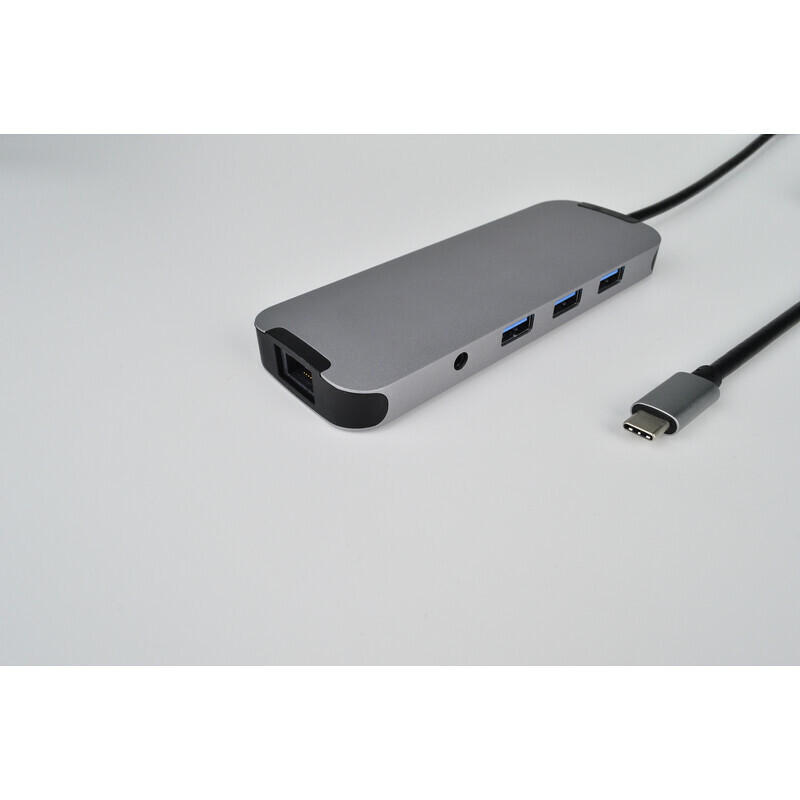 Axxtra Type C Hub HDMI 3x3.0 USB/SD/Netzwerk