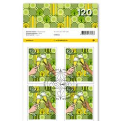 Timbres CHF 1.20 «Vœux», Feuille de 10 timbres