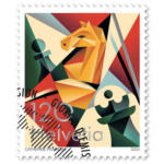 Die Post | La Poste | La Posta Briefmarke «100 Jahre Weltschachverband»