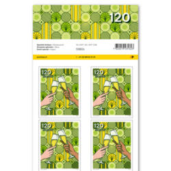 Timbres CHF 1.20 «Vœux», Feuille de 10 timbres