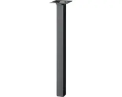 Tarrox Tischbein vierkant 25 x 25 x 500 mm, schwarz