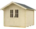 Hornbach Blockbohlenhaus SKAN HOLZ Palma mit Fußboden 280x255 cm natur
