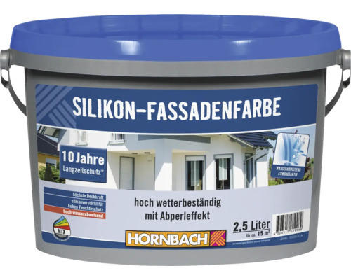 HORNBACH Silikonfarbe Silikon-Fassadenfarbe weiß 2,5 l