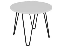 Table basse PRADO 50x50x40cm blanc