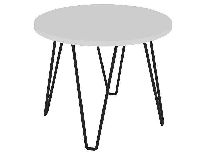 Table basse PRADO 50x50x40cm blanc