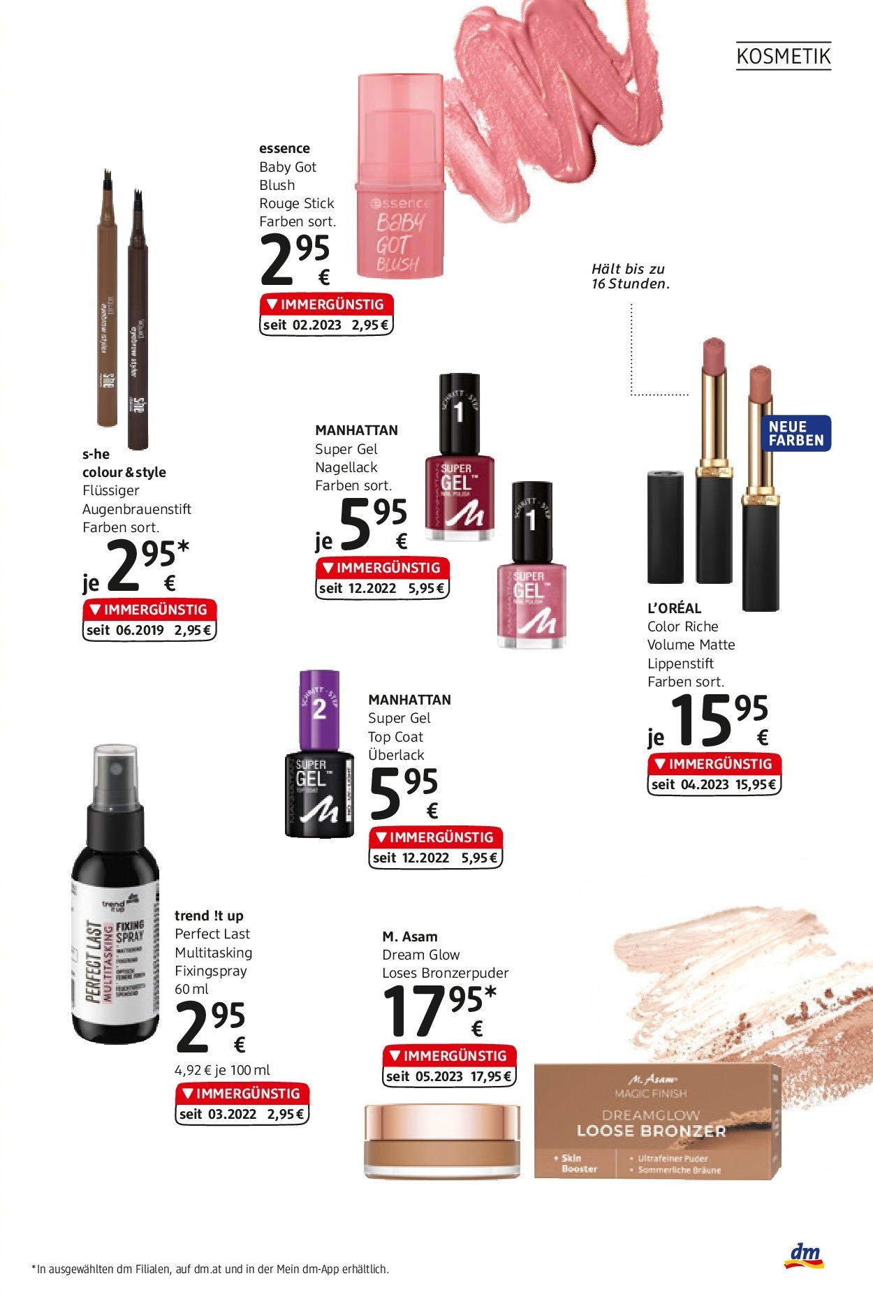 dm drogerie markt Journal Februar 2024 von 08.02.2024 - Aktuelle Angebote | Seite: 11 | Produkte: Bronzer, Rouge, Lippenstift, Nagellack