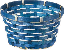 Dekorieren & Einrichten Osterkorb geflochten mit weißem Seil, blau