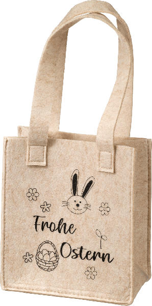 Dekorieren & Einrichten Filztasche "Frohe Ostern", beige