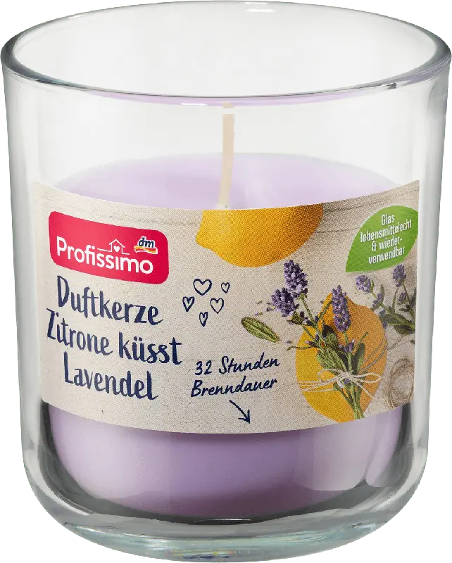 Profissimo Duftkerze Zitrone küsst Lavendel