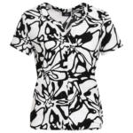 Ernsting's family Damen T-Shirt mit floralem Muster - bis 03.05.2024