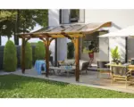 Hornbach Terrassenüberdachung SKAN HOLZ Venezia 434x239 cm nußbaum