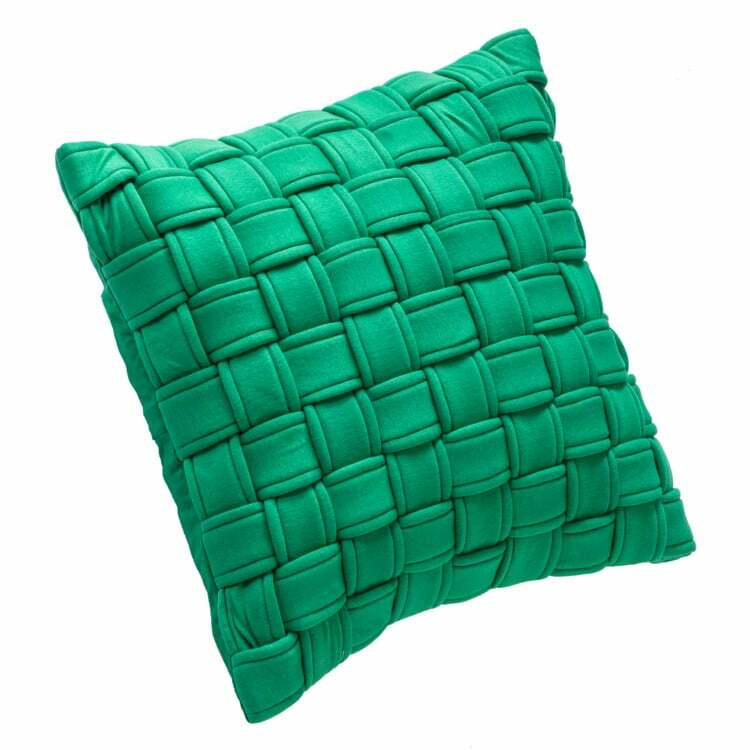 Cuscino decorativo TESSA, cotone, verde