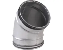 Wickelfalzrohr-Rundbogen Ø 150 mm 45°