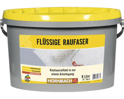 HORNBACH Flüssige Raufaser weiß 5 l