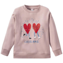 Mädchen Sweatshirt mit Herzchen-Print (Nur online)