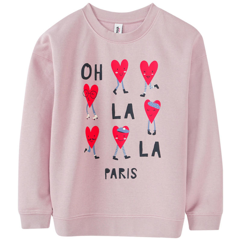 Mädchen Sweatshirt mit Herzchen-Motiv (Nur online)