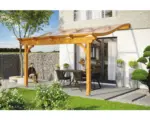 Hornbach Terrassenüberdachung SKAN HOLZ Verona 434x389 cm eiche hell