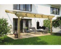 Terrassenüberdachung SKAN HOLZ Verona 541x289 cm natur