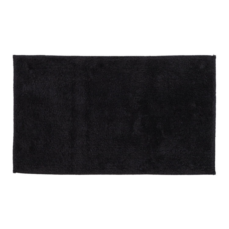 Tapis de bain PRIMO, coton, noir